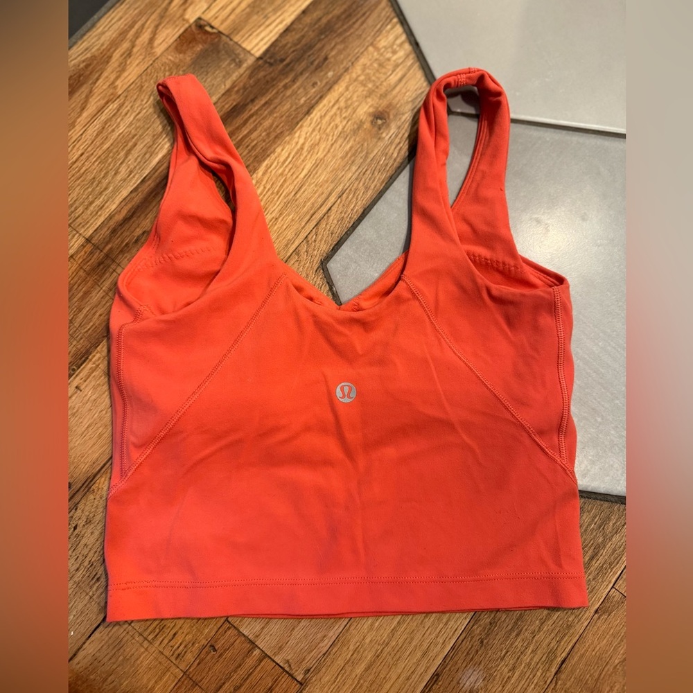 Lululemon Align Tank - Crop Athletic Coral Pink Lulu- Size 0